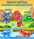 3-5 4-8 8-12 5-7 Magnetic Tiles Dinosaurs Magnet Building Blocks Toys for Kids Ages Creative Animals Educational Stack
