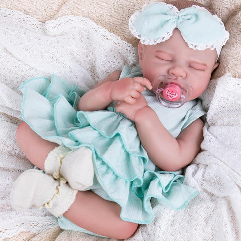 Aori Lifelike Reborn Baby Dolls - 20'' Sleeping Newborn Baby Girl with Doll Accessories for Girls 3+