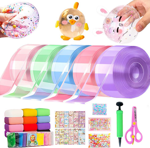 5PCS Nano Tape Bubble Kit for Kids, Nano Bubble Tapes Kit with