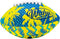 Wahu 100% Waterproof Mini Beach Football - 6.5" Teal/Yellow Outdoor Mini Football for Pool and Beach Play.
