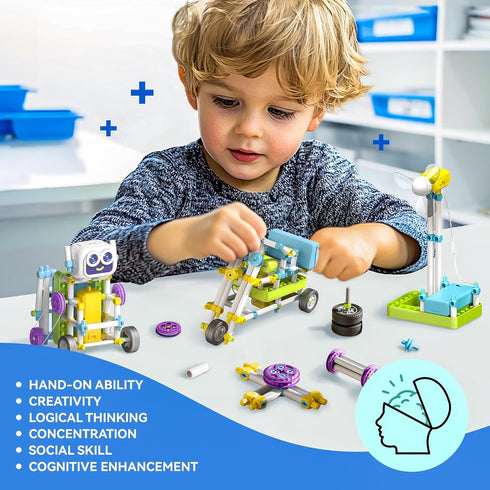 8-13 36-in-1 434 SMILESSKIDDO STEM Toys for Kids Years Old, Robotics Kit with Solar Power & Sensors, Pieces Learning