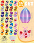 YILCER 3D 3D Set Mini Printed Animals with Eggs Flexible Articulated Fidget Wigglitz Toys Animals Figurines Cute Pocket