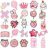50PCS Cute Kawaii Stickers for Water Bottles, VSCO Pink Stickers for Laptop Aesthetic Gift for Kids Teens Girls