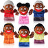 6 Pcs Family Hand Puppets | 12 Inch Grandparents, Mom & Dad, Brother & Sister Plush Toys for Kids Storytelling