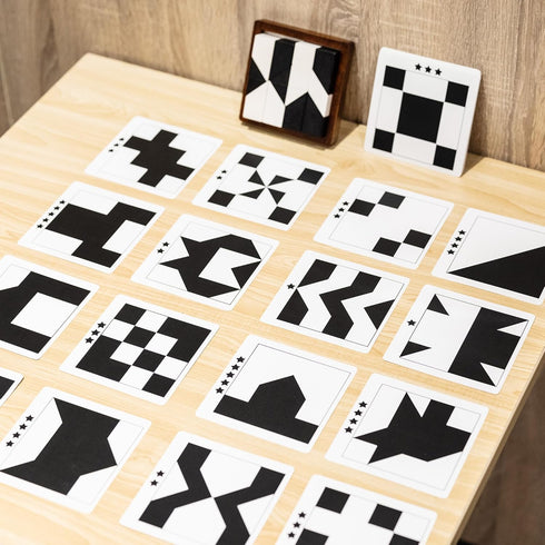 Lingle 80 3D Wooden Hidden Blocks Puzzle Game - Brain Challenges with Solid Wood Box & Deluxe Black and White Pieces