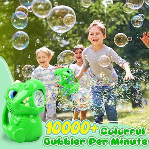 Dinosaur Bubble Machine for Kids Ages 4-8, Bubbles Toys Gift for Boys & Girls, Outdoor Fun for 3-8 Years Old