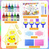 MuseLuxe 45PCS Kit,12 Kids Washable Finger Paint Colors Non Toxic Finger Paints,Art Painting Supplies for Toddlers