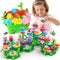 SpringFlower Gifts Toys for Girls: Flower Garden Building Kit with Storage Case, Educational STEM Toy for Toddlers,