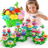 SpringFlower Gifts Toys for Girls: Flower Garden Building Kit with Storage Case, Educational STEM Toy for Toddlers,