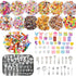 150Pcs Miniature Food Drinks Bottles Dollhouse Accessories 1:12 Mini Toy Set for Pretend Kitchen Play