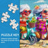 PICKFORU Summer 1000 Beach Piece Puzzle for Adults, Funny Beach Ride Jigsaw Puzzles, Unique Difficult Grandma