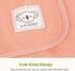 HOMRITAR 100% Cotton Baby Blankets for Girls, Soft Breathable Waffle Blanket with Cute Koala Design, 30 Inch Pink
