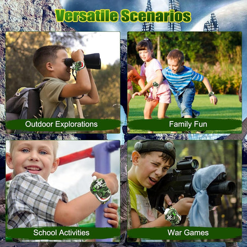 Dinosaur Walkie Talkies for Kids, 2 Way Radios for Boys & Girls Ages 3-12, Long Range Outdoor Adventure Gifts