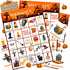V-Opitos Large Size Halloween Bingo Game Card - 6''×8.5” for 28 Players, Halloween Party Favor