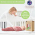100% 3 Pack 38x40 Inch) Organic Cotton Muslin Baby Blanket - Breathable Swaddle, Hypoallergenic Double-Layer, Versatile