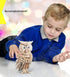 Puzzled 3D Puzzle Owl Wood Craft Model Kit, Fun & Unique Educational DIY Wooden Toy, 146 Pieces Pack to Build & Paint