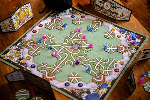2-4 14+ 30 Capstone Games Butterfly Garden Board Game for Players - Tile Laying Nature and Butterfly Themed Strategy