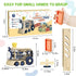 80 Set, 3 3 4 5 6+ Domino Train Toy, PCS Kids Games Automatic Dominos STEM Montessori Toys for Year Old, Colorful