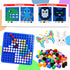 750 10 Bbiamsleep STEM Toys Pixel Art Kit for Kids, Pcs Colors Pixel Bricks Challenge Fine Motor Skills Game