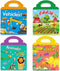 Reusable Sticker Books for Kids - 4 Sets Removable Toddler Sticker Book for Educational Learning Toys