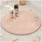 Comfy Cubs Round Kids Play Mat - Medium 48 inches Soft Quilted