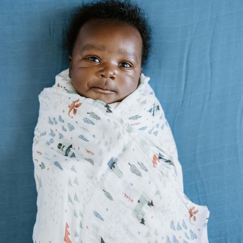 100% 47 47 Little Unicorn Deluxe Swaddle | Single | Rayon Muslin from Bamboo | Super Soft | Newborns and Infants |
