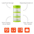 Packin' 3 12 Innobaby Smart Stackable and Portable Storage System for Formula, Liquid, Baby Snacks and More. Stackable