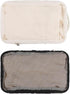 lasuroa 2pcs Baby Diaper Bag Organizer Pouches, Waterproof Polyester Reusable Baby Mesh Bag