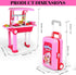 Toy Chef 2-in-1 Set Playset Travel Suitcase Kitchen for Children | Kids' Cooking Includes Toy Pots, Pans, Dishes