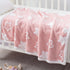 Set 4 Set Set Baby Crib Bedding with Baby Blanket Bundle, Piece Cartoon Crib Bedding & Soft Warm Baby Receiving