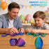 HEZUJ 3D Printed Dragon Dinosaur Egg,Articulated Crystal Dragon Fidget Toys,Prefilled Easter Basket Stuffers Eggs