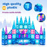 102pcs Frozen Castle Magnetic Tiles - 3D Diamond Building Blocks STEM Educational Toys for Kids Age 3-8 Birthday Gifts