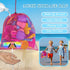 Fegalop 31PCS Set Set Beach Toys for Girls Kids, Collapsible Sand Bucket and Shovels with Watering Can, Ice Cream Cake