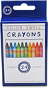 6 Packs 24 Count Color Swell Crayons Bulk of Vibrant Colors Teacher Quality Durable for Families Class Party Favors