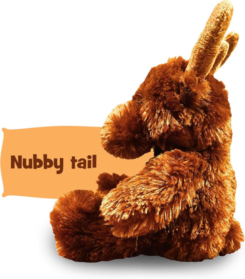 Aurora World 10" Moose Plush Toy, Soft, Cuddly, Perfect for Imaginative Play and Gifting
