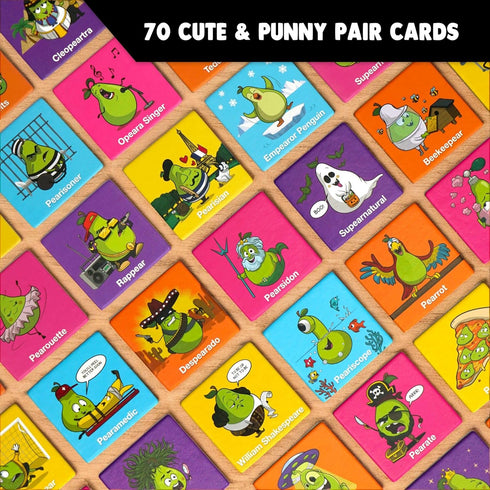 Snatching Pears! - Hilarious Memory-Matching Party Game for Kids, Teens & Adults, 2-6 Players, Age 7+