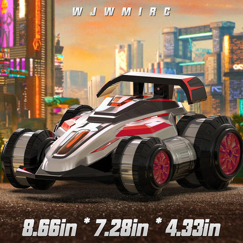 WJWMIRC 1:14 2.4GHz 4WD 360 6-12 Drift Remote Control Car RC Cars Rotating Degrees Vehicle Toys with Lights Music