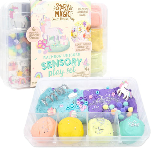 Story Magic Rainbow Unicorn Sensory Play Set, Build Cognitive Development and Fine Motor Skills for Kids Ages 4-8