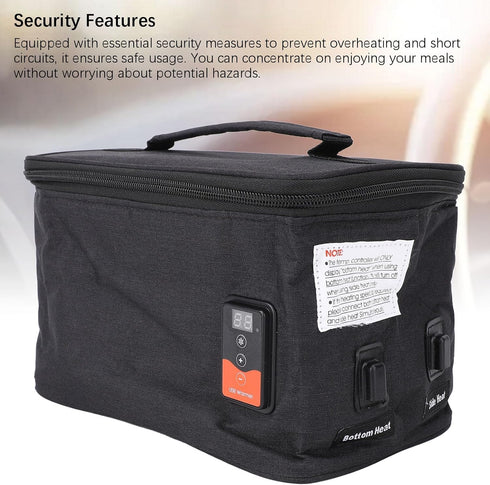 Yunseity Electric Lunch Box Food Heater, Adjustable Temperature Portable Car Food Warmer Mini Personal Microwave Bottle