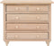 1:12 Wooden Table Square - 8 Button Dollhouse Movement Cabinet Mini Furniture, Beautiful Color Kit for Handcraft DIY