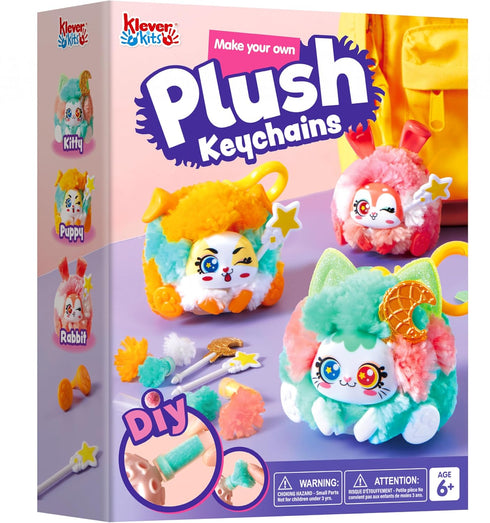 Klever Kits DIY Plush Keychain Making Craft, DIY Arts & Craft Set
