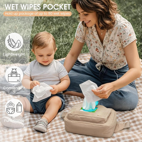 G4Free Pack Small Diaper Bag for Baby Girl and Boy, Mini Sling Diaper Bag Fanny with Portable Changing Pad