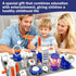 Ponilyer Sets, Set 500+ 66PCS 3+ Science Toy AI Intelligent Voice Physics Circuit Electronic Building Block Puzzle Toy