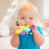3 (80106) Sassy Flutterby Teether | Water-Filled Teether Soothes Gums | Variety of Textures Massage Gums | For Ages
