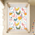 KICPOAY 52x28 Chick Happy Easter Toddler Bed Crib Sheets Baby Crib Sheets Cover for Soft Mini Crib Mattress