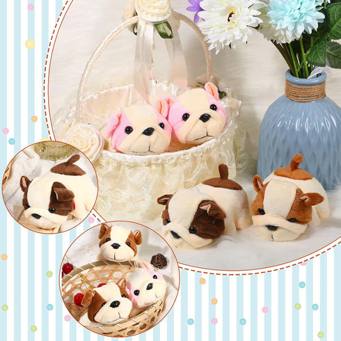 Sumind 9 Pcs Mini Plush Dog Stuffed Animals Bulk Party Favors, Small Soft Plush Dog Toy for Goodie Bags