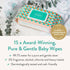 3 Packs 80 (240 JOONYA Unscented Baby Wipes Plant-Based, Fragrance-Free Bulk Diaper Wipes | Hypoallergenic, Non-Toxic