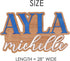 MYETCHEY 3D Large Wood Nursery Sign | Nursery name sign for Kids | Custom Wood Name Sign | Wood Baby Name Sign (Pink)