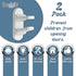 2 Pack Door Lever Baby Safety Lock, Baby Proofing to Prevent Kids from Opening Doors with Child Proof Handle Lock