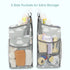Maliton Hanging Diaper Caddy Organizer, Diaper Stacker for Changing Table, Crib, or Wall Nursery Organization